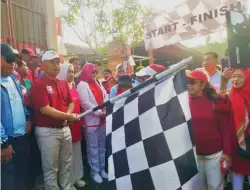 Gerak Jalan Santai Sambut HUT RI KE 80, Di Buka Walikota Depok